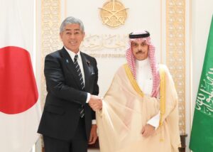 サウジアラビア外務省にファイサル外相を訪ねました